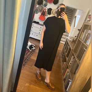 Roucha Black Oversized Tshirt Dress